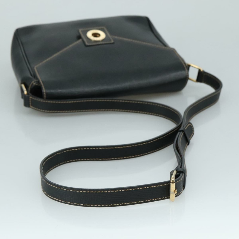 【日本直送】CELINE 黑色金色皮革肩背包 正品 100870-6