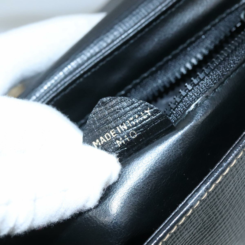 【日本直送】CELINE 黑色金色皮革肩背包 正品 100870-11