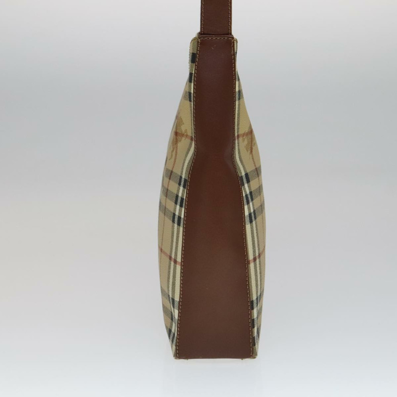 【日本直送】BURBERRY Nova 格紋肩背包 PVC 皮革 米色 正品 yk16862-2