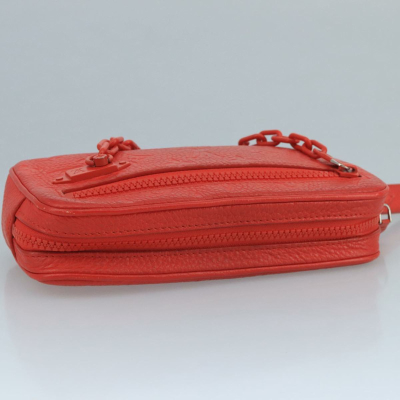 【日本直送】路易威登 Monogram Empreinte Pochette Volga 包紅色 M53555 LV 正品 111442-4