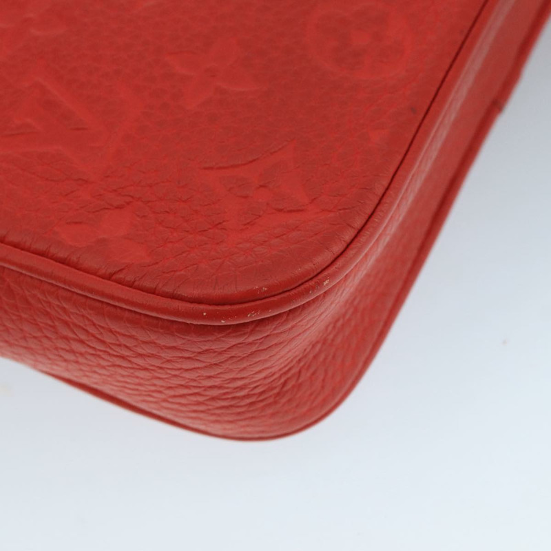 【日本直送】路易威登 Monogram Empreinte Pochette Volga 包紅色 M53555 LV 正品 111442-15