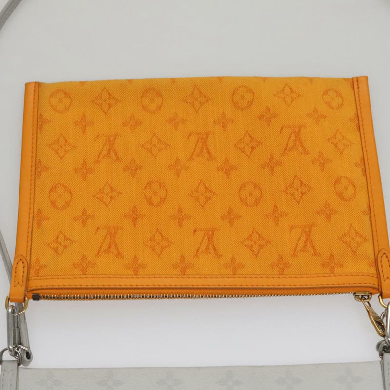 【日本直送】路易威登 Monogram 白色扁平男單肩包 Bron M44640 正品 111516-20