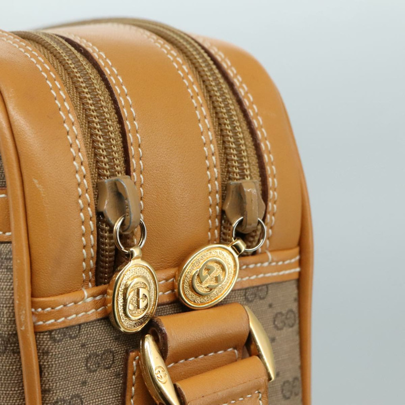 【日本直送】GUCCI Micro GG Supreme 單肩包 PVC 米色 正品 111808-9