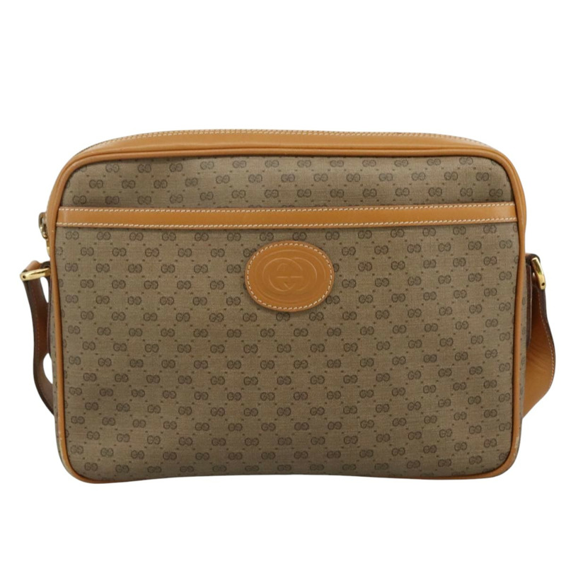 【日本直送】GUCCI Micro GG Supreme 單肩包 PVC 米色 正品 111808-12