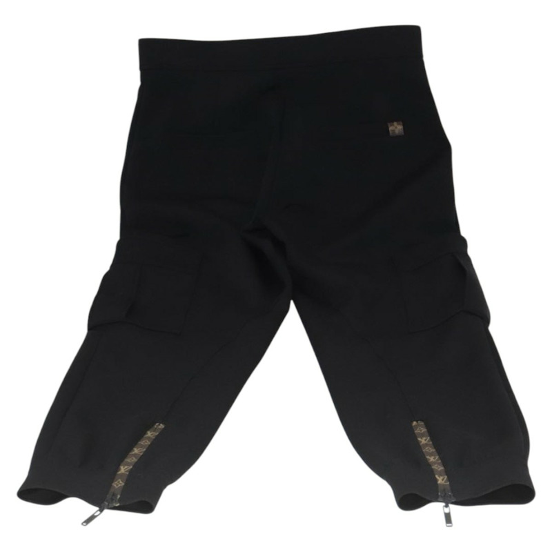 【日本直送】路易威登 Monogram 細部工裝褲，尼龍聚氨酯材質，42碼，黑色，正品編號 96800-2