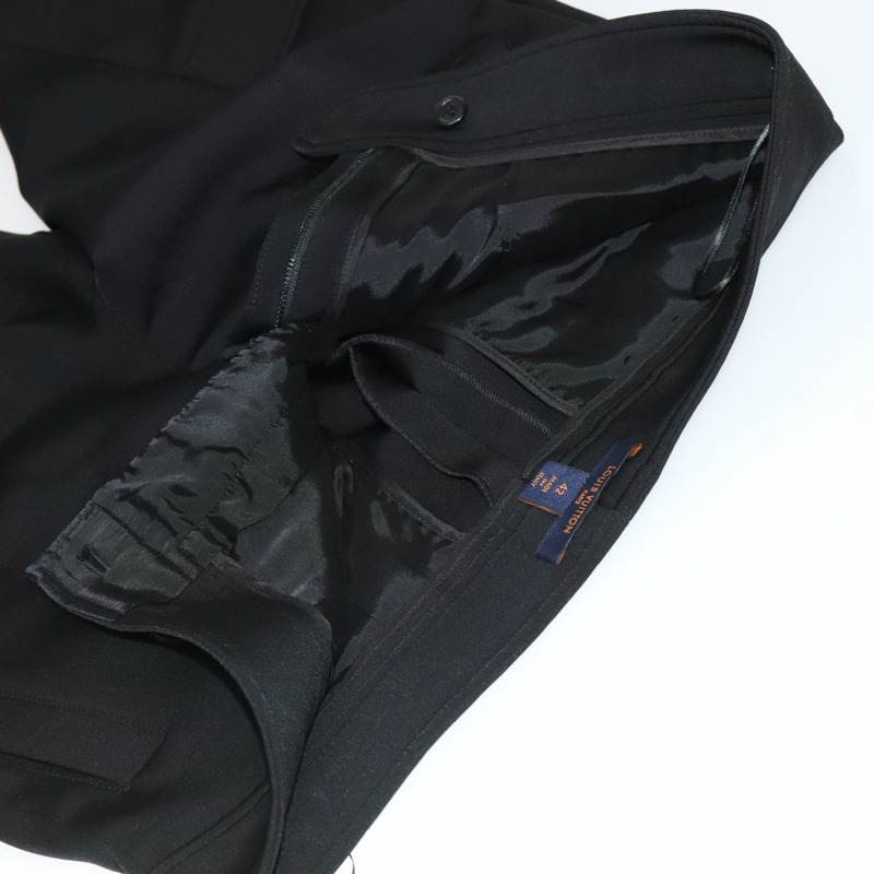 【日本直送】路易威登 Monogram 細部工裝褲，尼龍聚氨酯材質，42碼，黑色，正品編號 96800-16