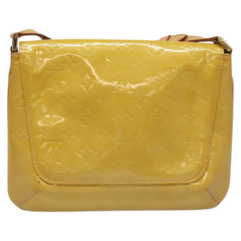 【日本直送】路易威登 Monogram Vernis Thompson Street 手袋 米色 M91301 LV Auth hk1982-1