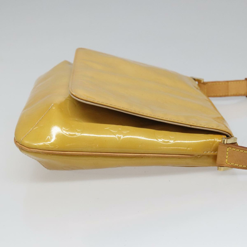 【日本直送】路易威登 Monogram Vernis Thompson Street 手袋 米色 M91301 LV Auth hk1982-2