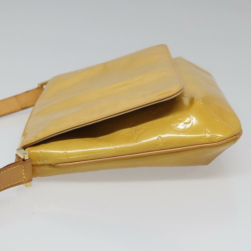 【日本直送】路易威登 Monogram Vernis Thompson Street 手袋 米色 M91301 LV Auth hk1982-3