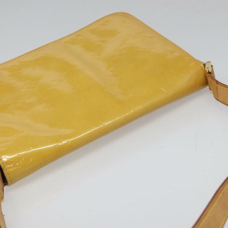 【日本直送】路易威登 Monogram Vernis Thompson Street 手袋 米色 M91301 LV Auth hk1982-5