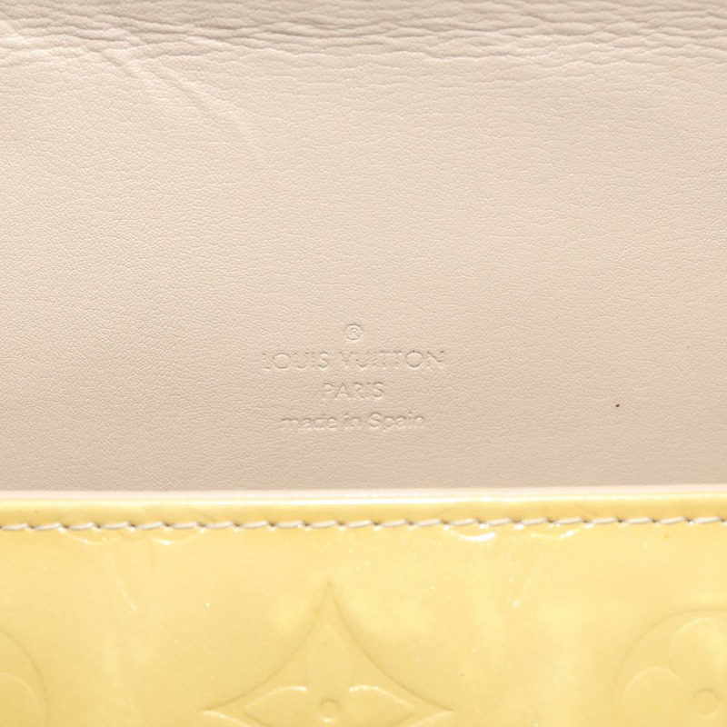 【日本直送】路易威登 Monogram Vernis Thompson Street 手袋 米色 M91301 LV Auth hk1982-16