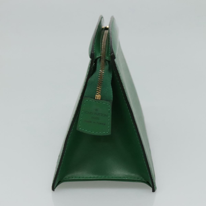 【日本直送】路易威登 Epi Trousse Crete 手拿包 綠色 M48404 LV 授權 112588-3