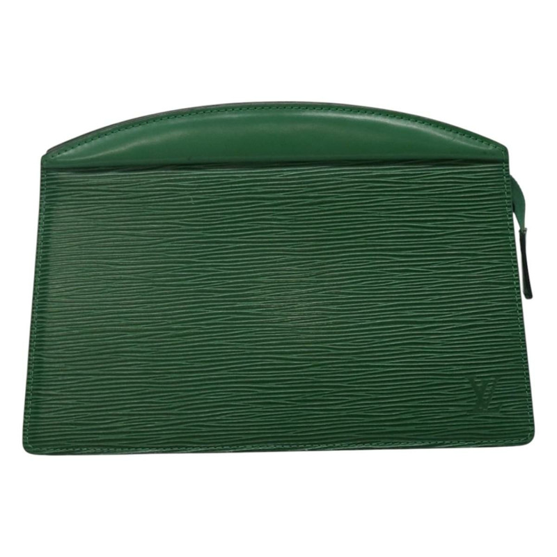 【日本直送】路易威登 Epi Trousse Crete 手拿包 綠色 M48404 LV 授權 112588-12