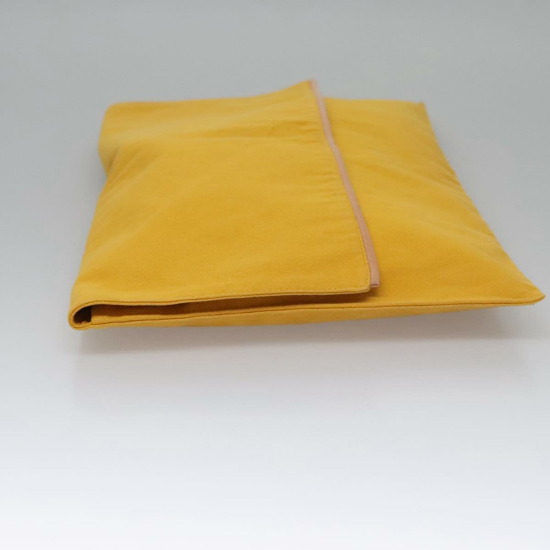 【日本直送】愛馬仕手拿包 帆布 黃色 正品 ti2709-3