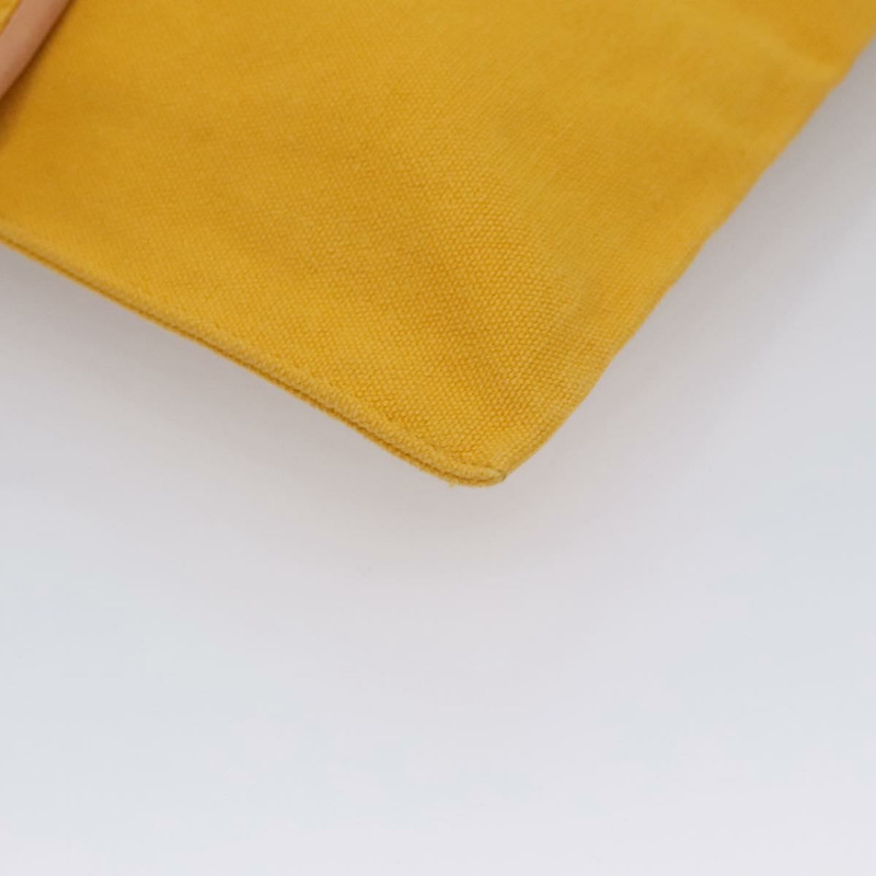 【日本直送】愛馬仕手拿包 帆布 黃色 正品 ti2709-6