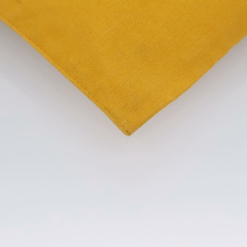 【日本直送】愛馬仕手拿包 帆布 黃色 正品 ti2709-14