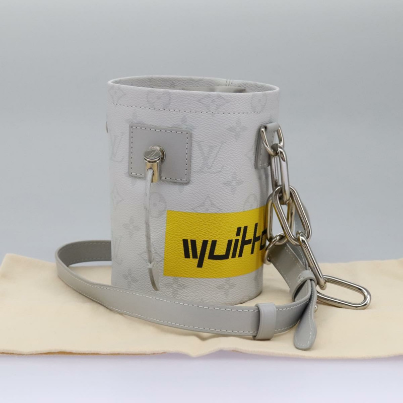【日本直送】路易威登 Monogram 白色粉筆 Nanobag 肩包 灰色 M44631 正品 105949A-11