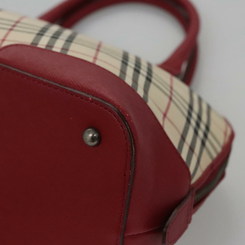 【日本直送】BURBERRY Nova 格紋手提包帆布米色正品 112951-15