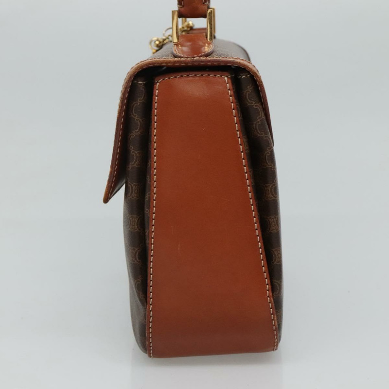 【日本直送】CELINE Macadam帆布手提包 PVC皮革 兩用棕色 正品 113560-3