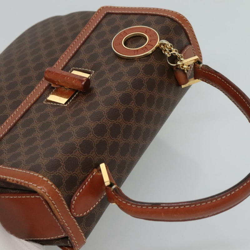 【日本直送】CELINE Macadam帆布手提包 PVC皮革 兩用棕色 正品 113560-5