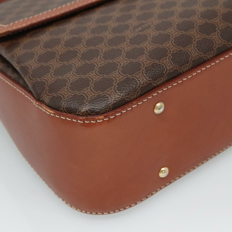 【日本直送】CELINE Macadam帆布手提包 PVC皮革 兩用棕色 正品 113560-7