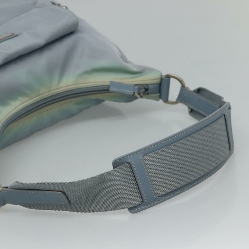 【日本直送】PRADA 尼龍肩包 淺藍色 正品 113631-6