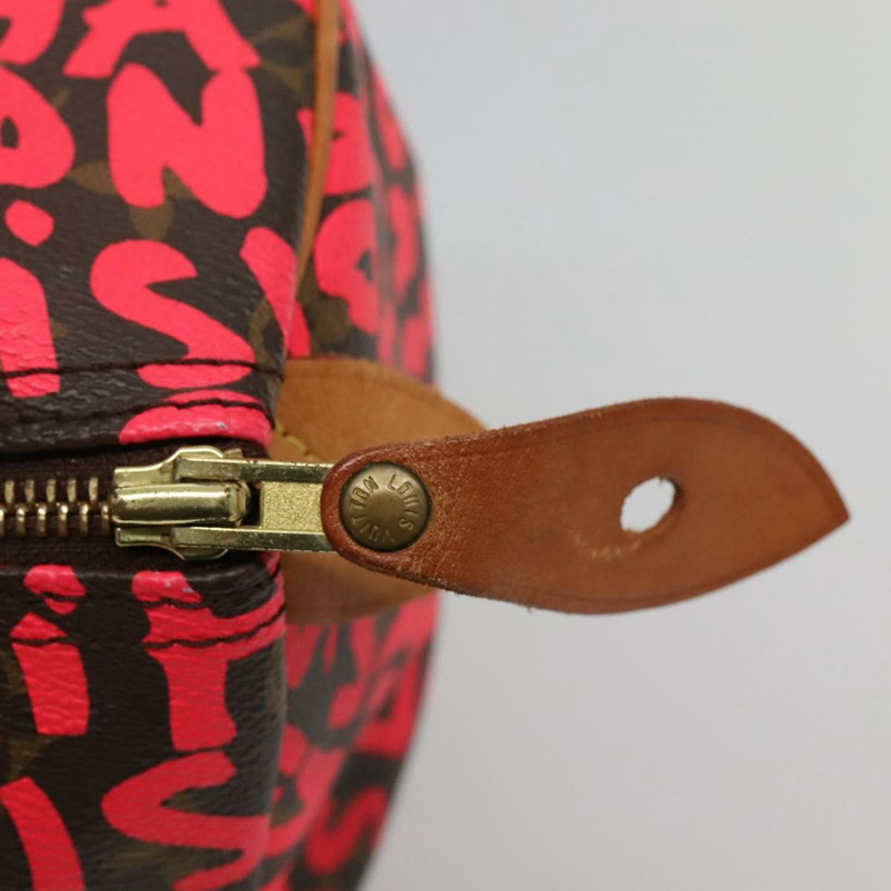【日本直送】路易威登 Monogram Graffiti Speedy 30 手提包粉紅色 M93704 LV 授權 110106A-18