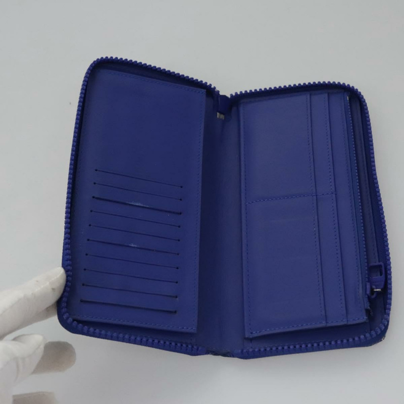 【日本直送】路易威登 Taurillon Monogram Zippy 錢包 藍色 M80791 LV Auth 114310-7