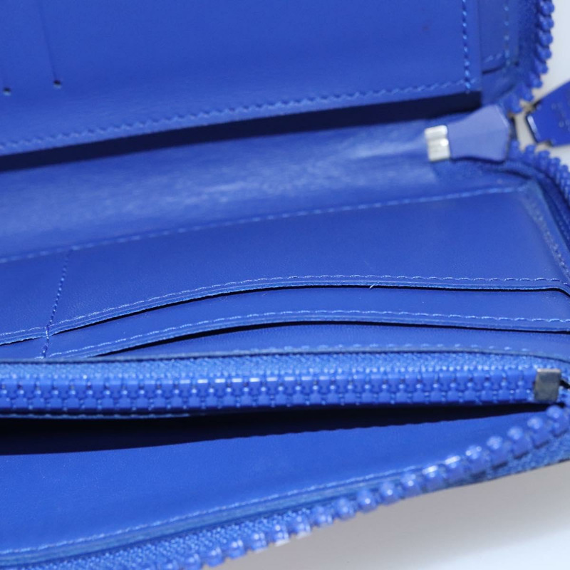 【日本直送】路易威登 Taurillon Monogram Zippy 錢包 藍色 M80791 LV Auth 114310-19