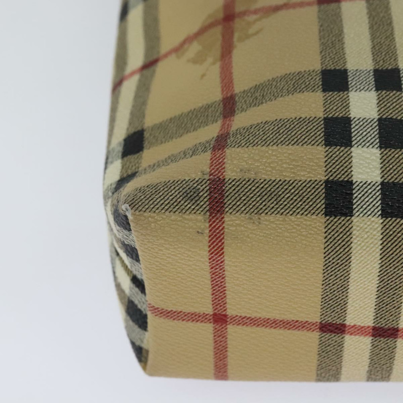 【日本直送】BURBERRY Nova 格紋肩背包 PVC 皮革 米色 正品 113266-14