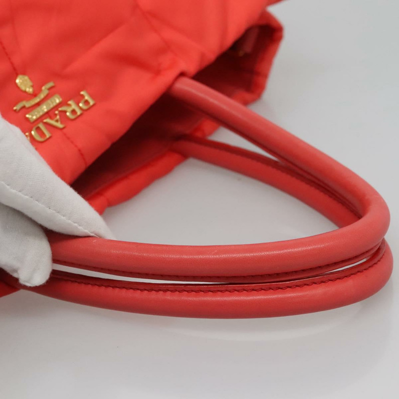 【日本直送】PRADA 尼龍手提包 2way Orange Gold Auth 115130-6