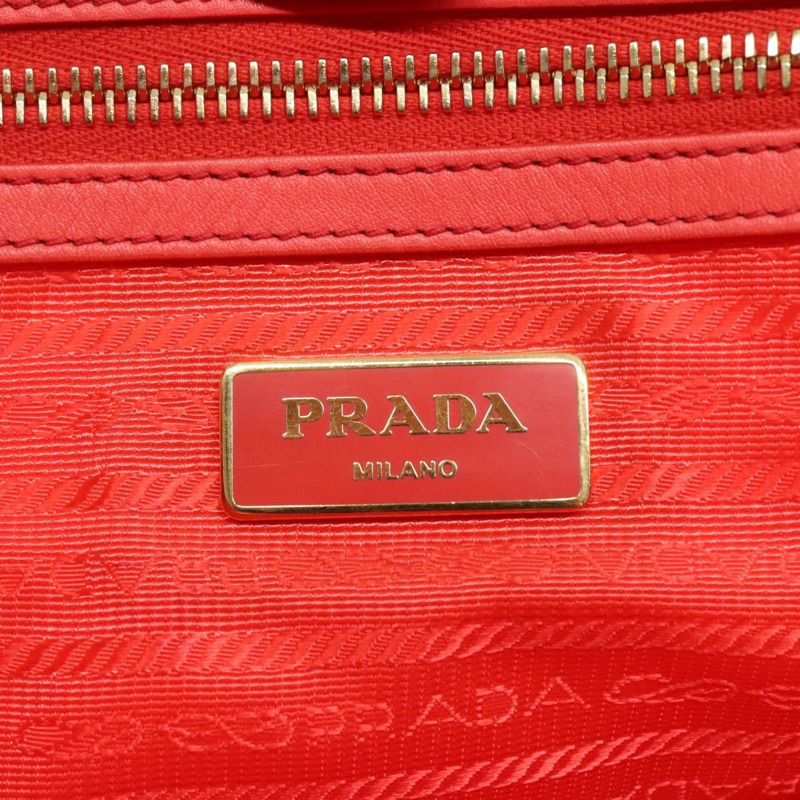 【日本直送】PRADA 尼龍手提包 2way Orange Gold Auth 115130-9