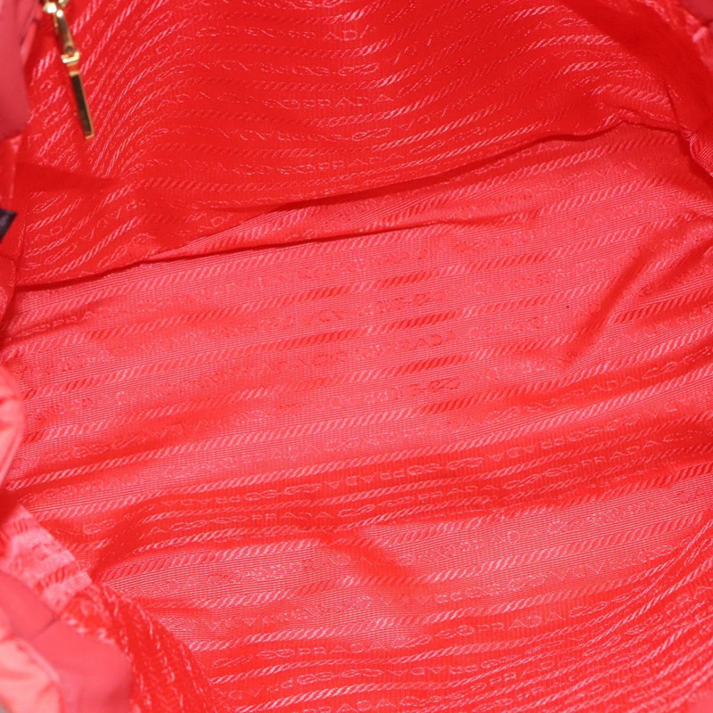 【日本直送】PRADA 尼龍手提包 2way Orange Gold Auth 115130-10