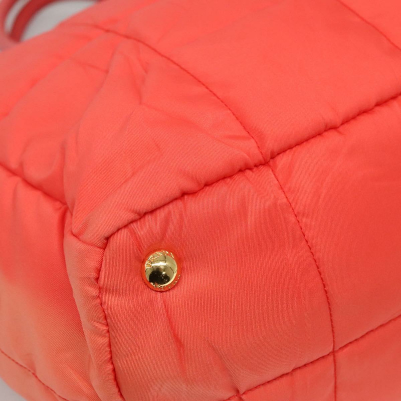 【日本直送】PRADA 尼龍手提包 2way Orange Gold Auth 115130-13