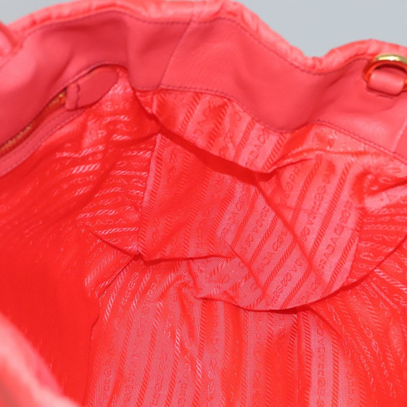 【日本直送】PRADA 尼龍手提包 2way Orange Gold Auth 115130-16