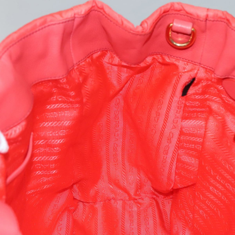 【日本直送】PRADA 尼龍手提包 2way Orange Gold Auth 115130-17