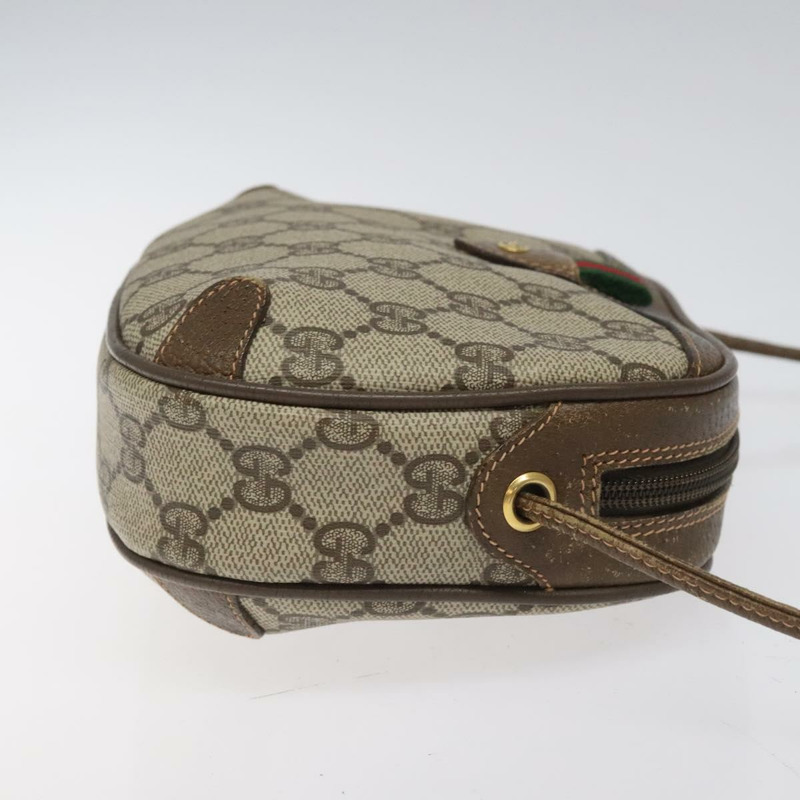 【日本直送】GUCCI GG Supreme Web Sherry Line 單肩包 PVC 米紅色綠色 正品 100756-2