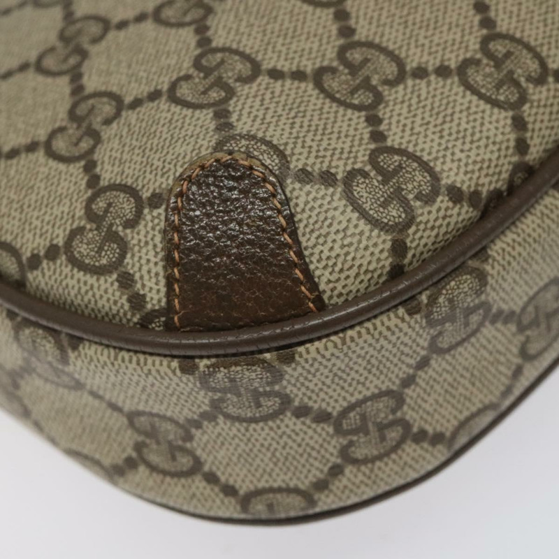 【日本直送】GUCCI GG Supreme Web Sherry Line 單肩包 PVC 米紅色綠色 正品 100756-8