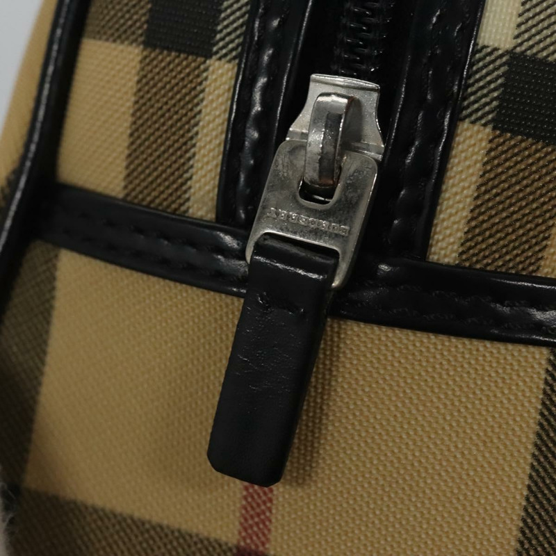 【日本直送】BURBERRY Nova 格紋手提包 PVC 米色正品 BD255-16