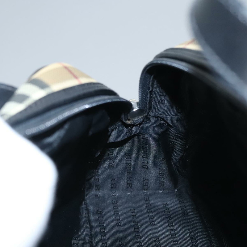 【日本直送】BURBERRY Nova 格紋手提包 PVC 米色正品 BD255-17