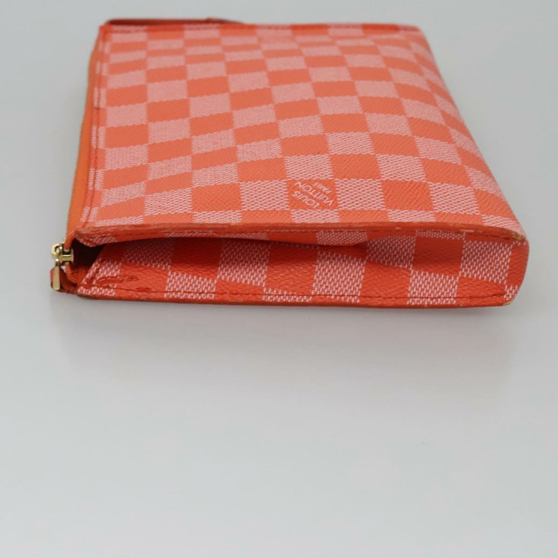 【日本直送】路易威登 Damier Color Elemon 手拿包 橙色 Pimon N41299 LV 授權 BD015-2