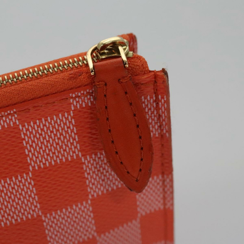 【日本直送】路易威登 Damier Color Elemon 手拿包 橙色 Pimon N41299 LV 授權 BD015-7