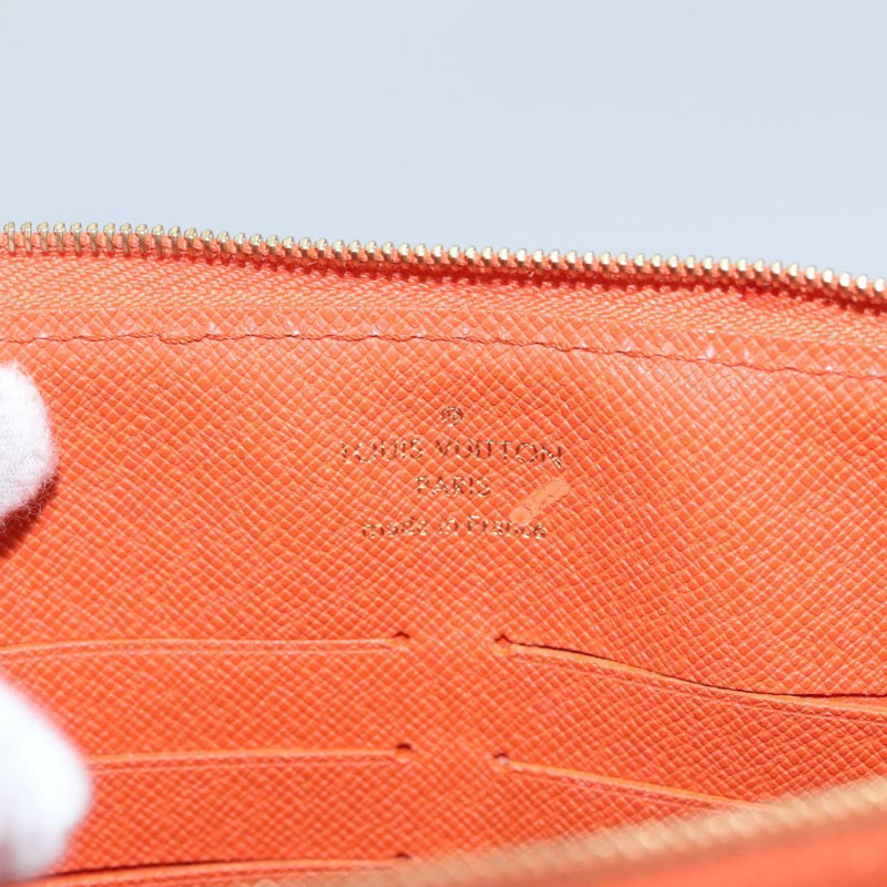 【日本直送】路易威登 Damier Color Elemon 手拿包 橙色 Pimon N41299 LV 授權 BD015-16