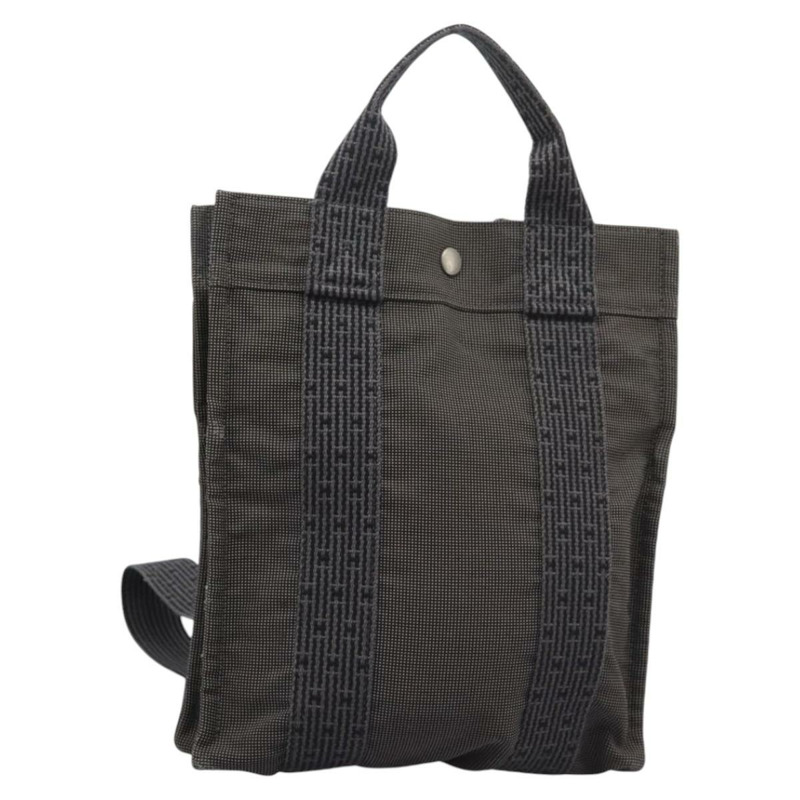【日本直送】愛馬仕 Herbag A Dos PM 雙肩包帆布灰色正品 BD163-0