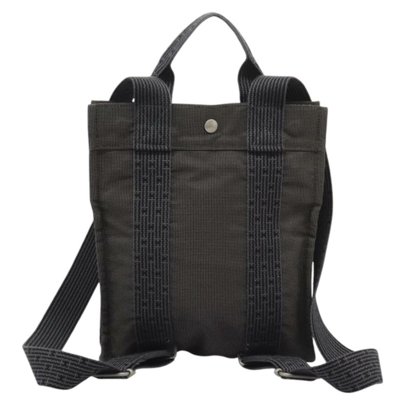 【日本直送】愛馬仕 Herbag A Dos PM 雙肩包帆布灰色正品 BD163-1