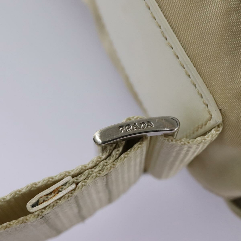 【日本直送】PRADA 單肩包 尼龍 米色 銀色 正品 ac3661-18