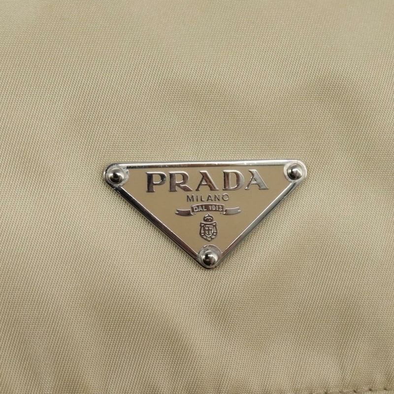 【日本直送】PRADA 單肩包 尼龍 米色 銀色 正品 ac3661-19