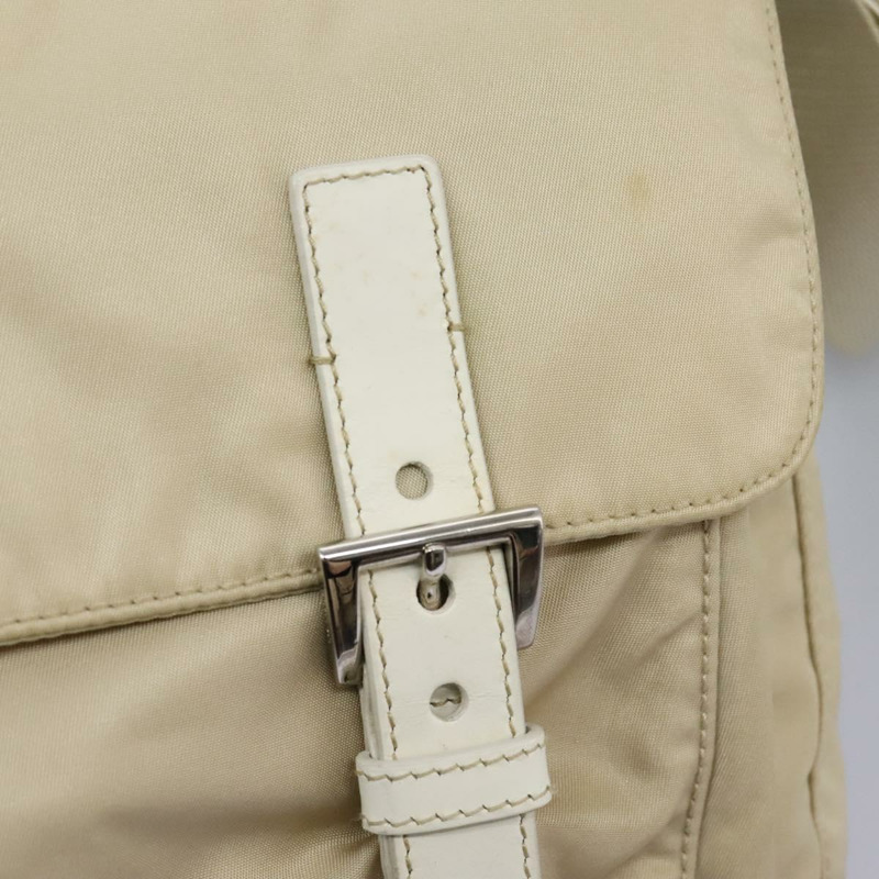 【日本直送】PRADA 單肩包 尼龍 米色 銀色 正品 ac3661-20