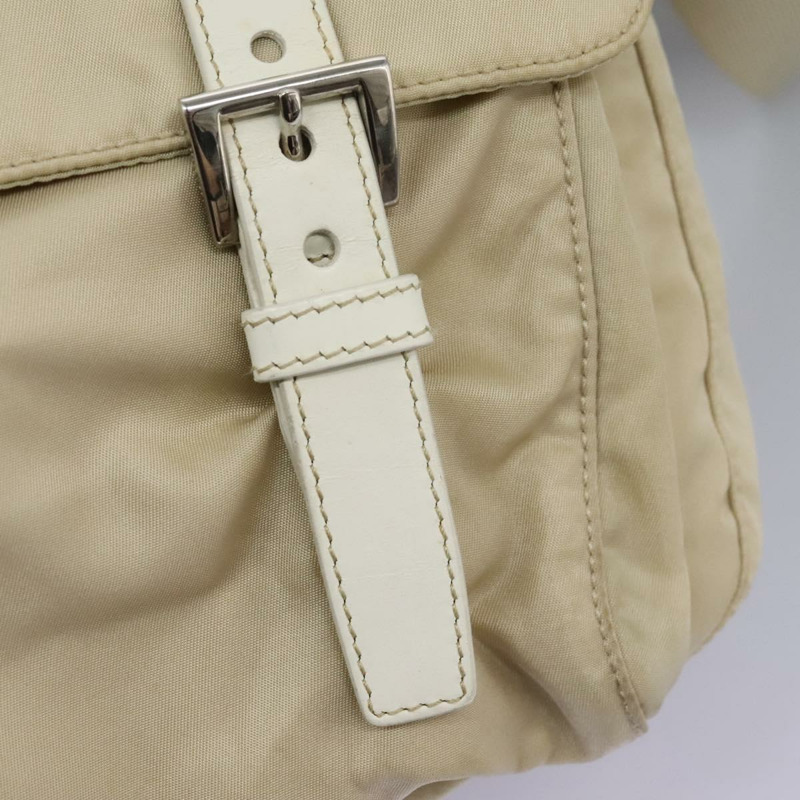 【日本直送】PRADA 單肩包 尼龍 米色 銀色 正品 ac3661-21