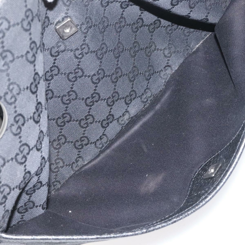 【日本直送】GUCCI GG 帆布單肩包 銀黑色 121023 正品 nb110-10